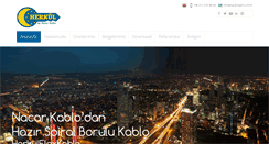 Desktop Screenshot of nacarkablo.com.tr